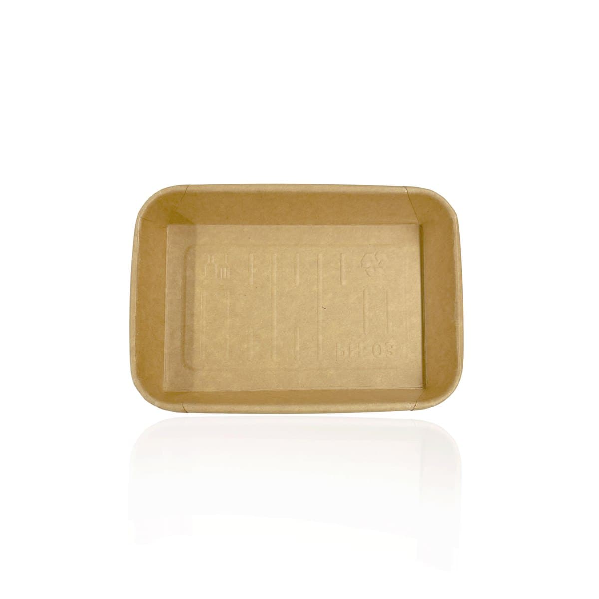 6.50 x 4.53 x 0.96 Kraft Paper Tray thumbnail 2
