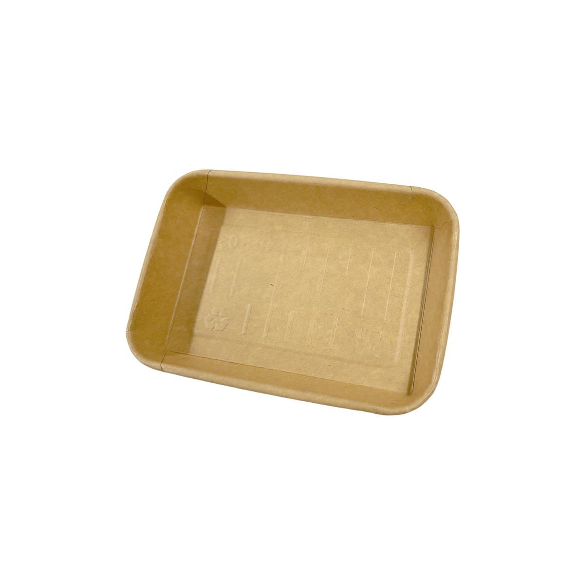 6.50 x 4.53 x 0.96 Kraft Paper Tray thumbnail 4