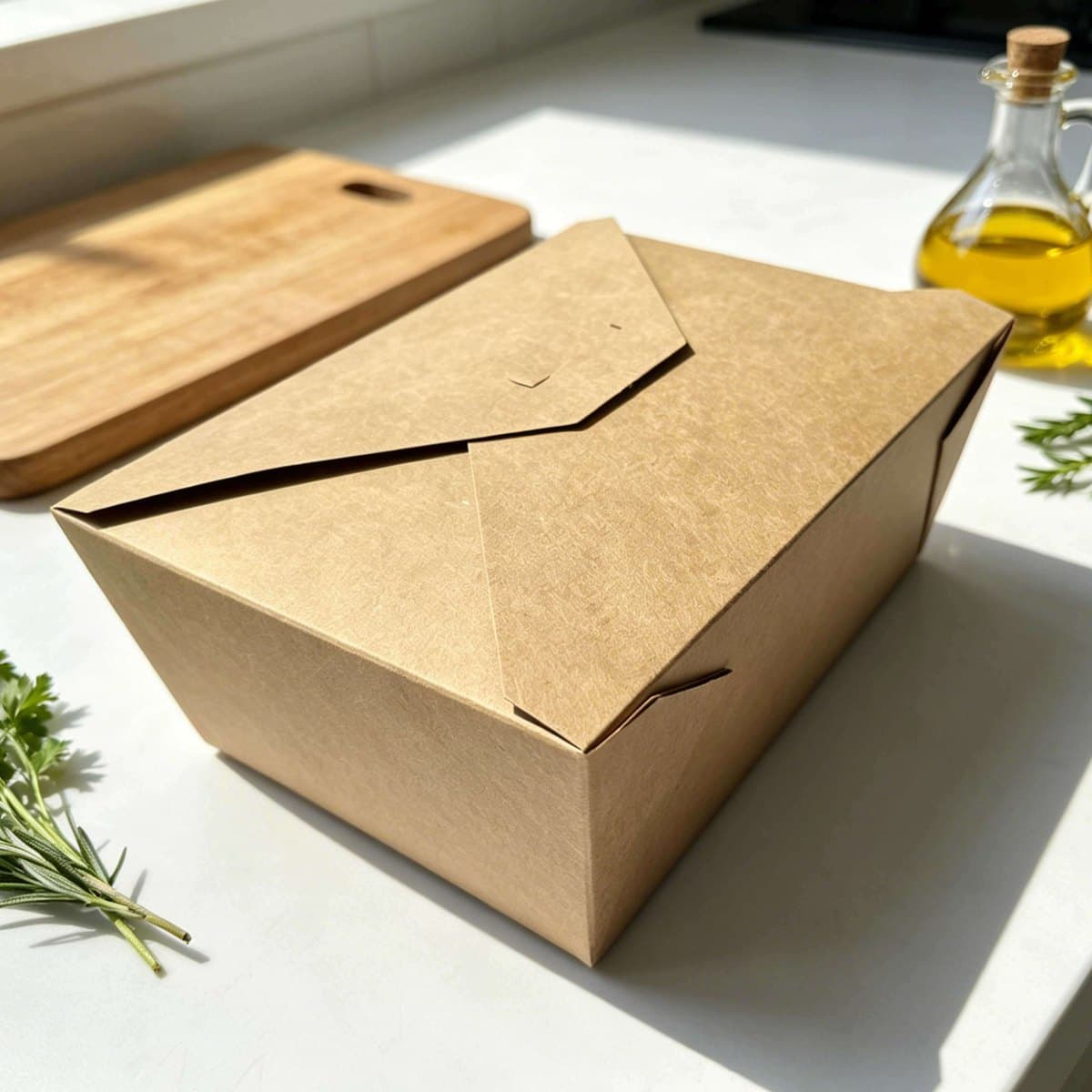 Kraft To-Go Box Centre Lock GCU