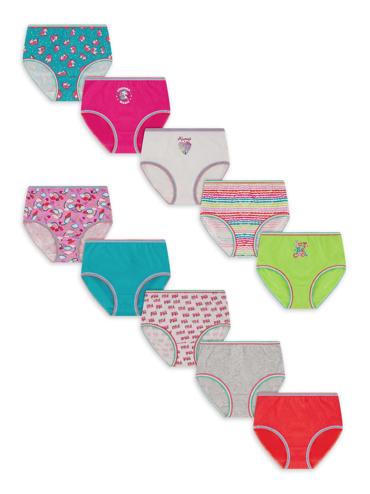 28PCS Wonder Nation girls 7 Perfect Pairs Briefs/ Socks Size 12- NIP