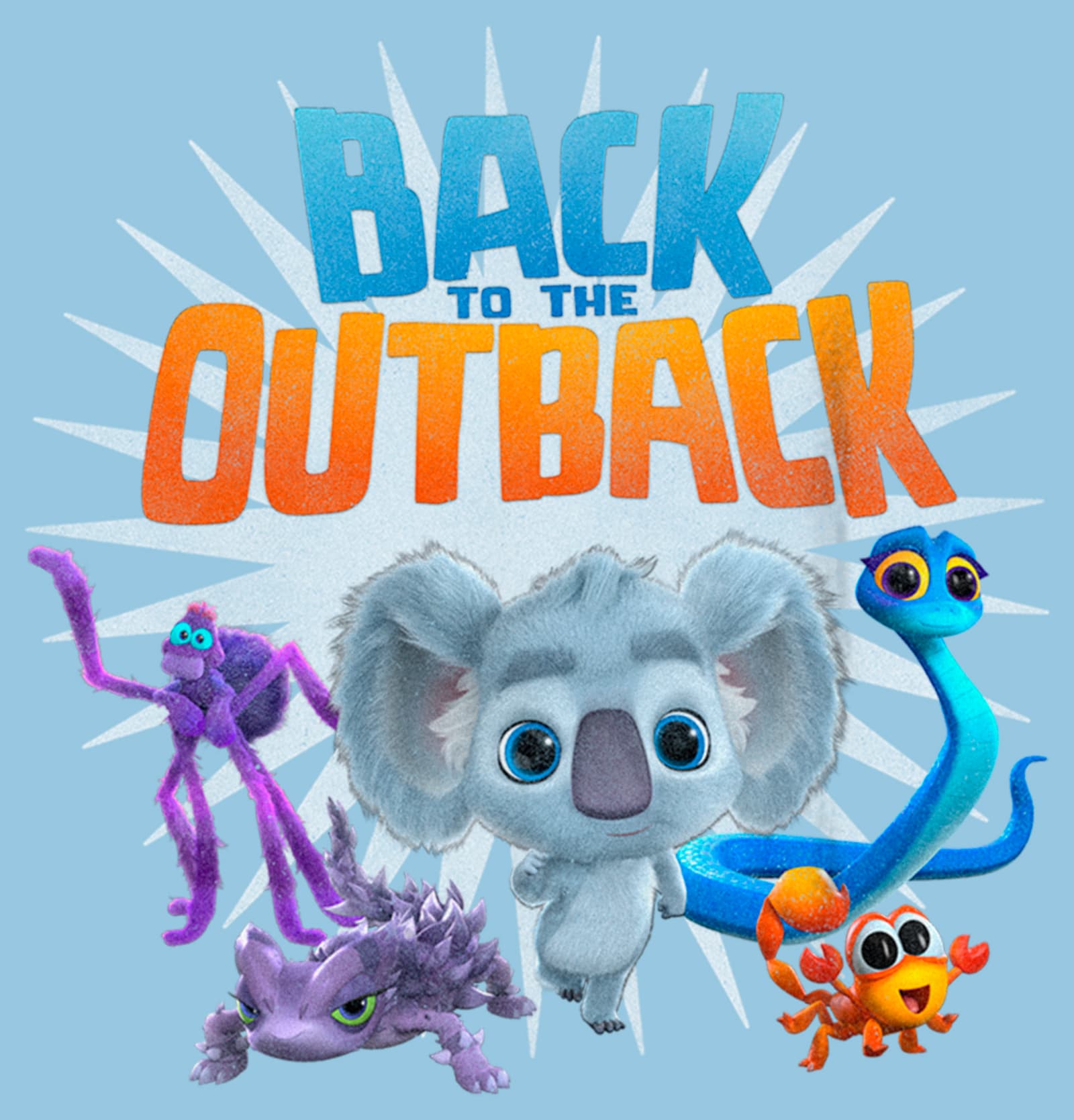 Back To The Outback Pretty Boy, Maddie and Zoe Boys Single Character Hoodie, SIZ