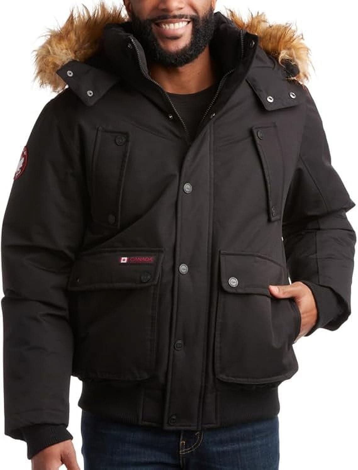 CANADA WEATHER GEAR  Men's Snorkel Parka Puffer Jacket color charcoal size XL