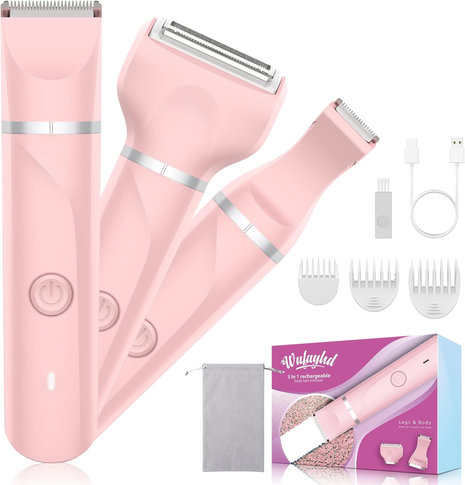 Women's Whole Body Shaver Private Area Shave Set roseshave Contains 50 blades