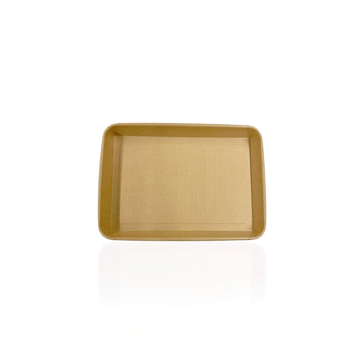 10.06 x 7.15 x 0.96 Kraft Paper Tray thumbnail 2