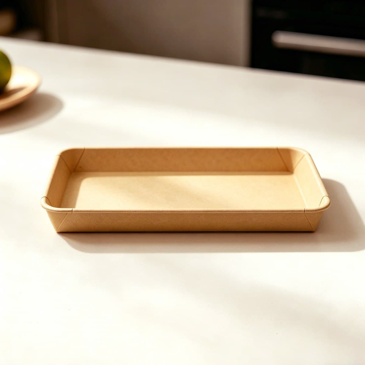 10.06 x 7.15 x 0.96 Kraft Paper Tray