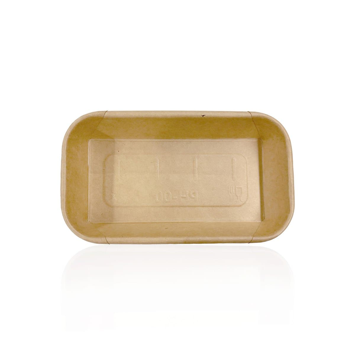 5.47" x 3.11" x 0.96" Kraft Paper Tray thumbnail 2