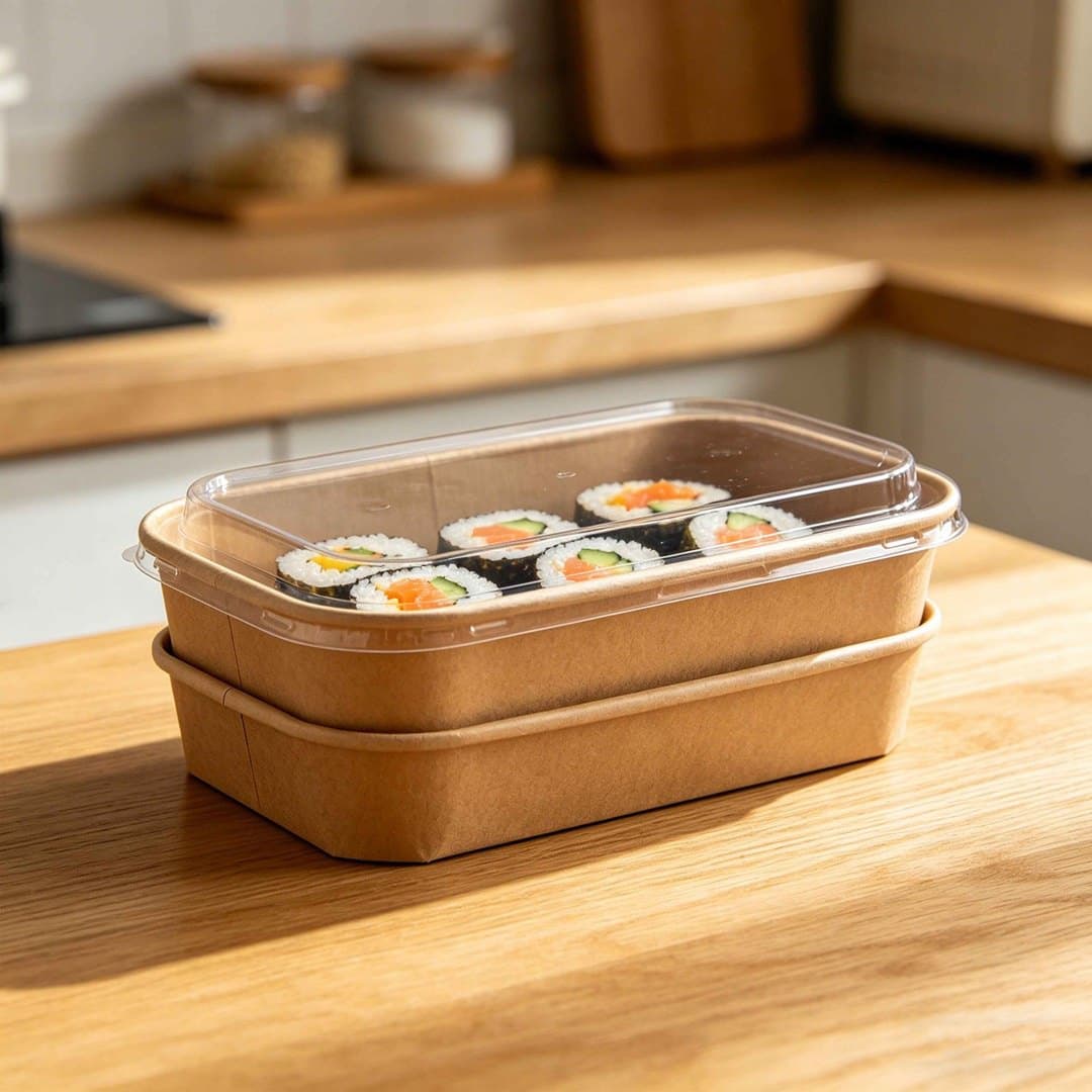 5.47" x 3.11" x 0.96" Kraft Paper Tray