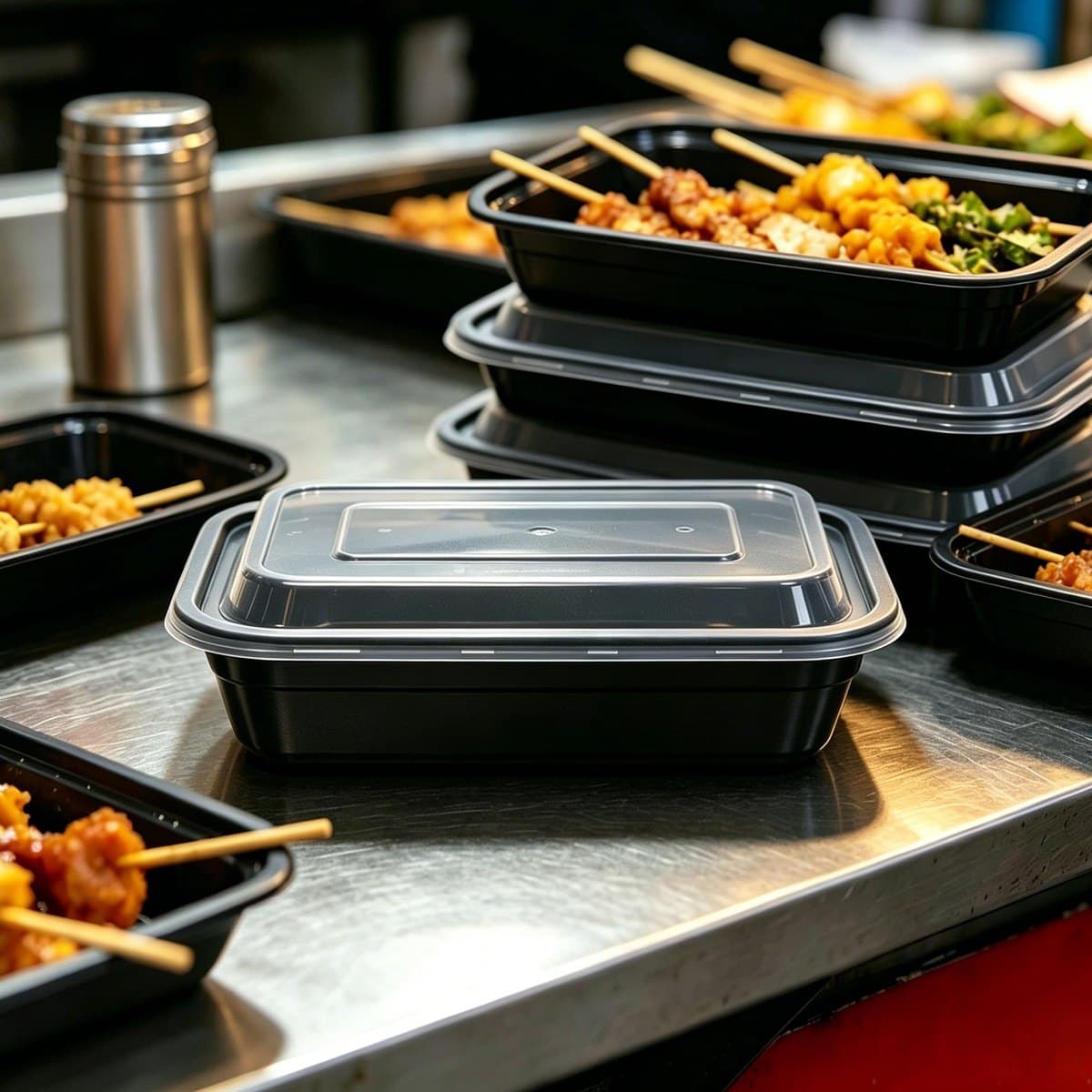 16oz Rectangle Microwave Container with Lid(Combo Pack)