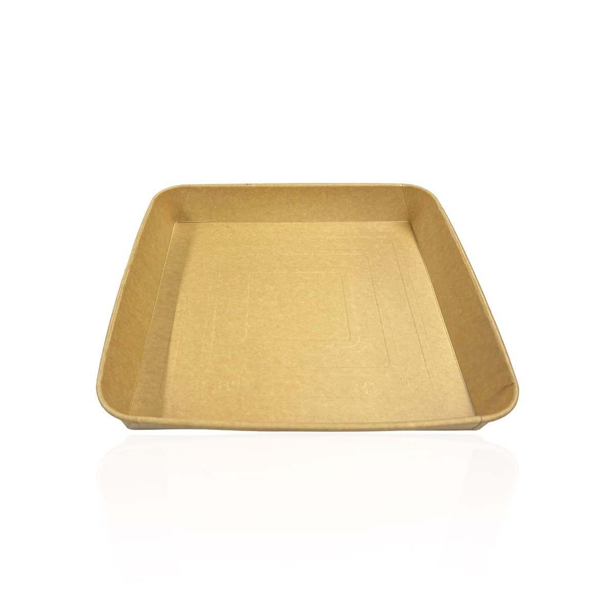 12.36 x 12.36 x 1.59 Kraft Paper Tray thumbnail 2