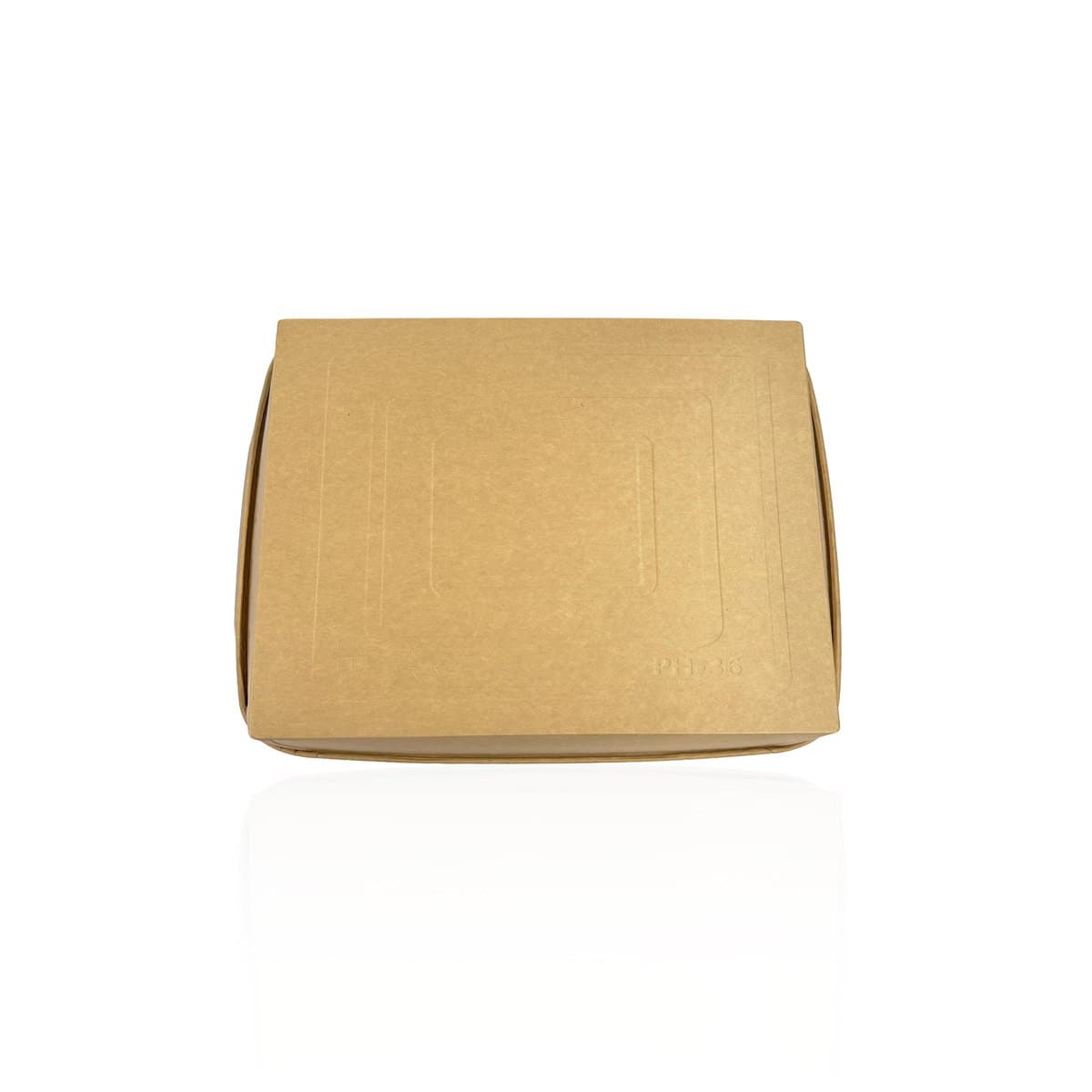12.36 x 12.36 x 1.59 Kraft Paper Tray thumbnail 3