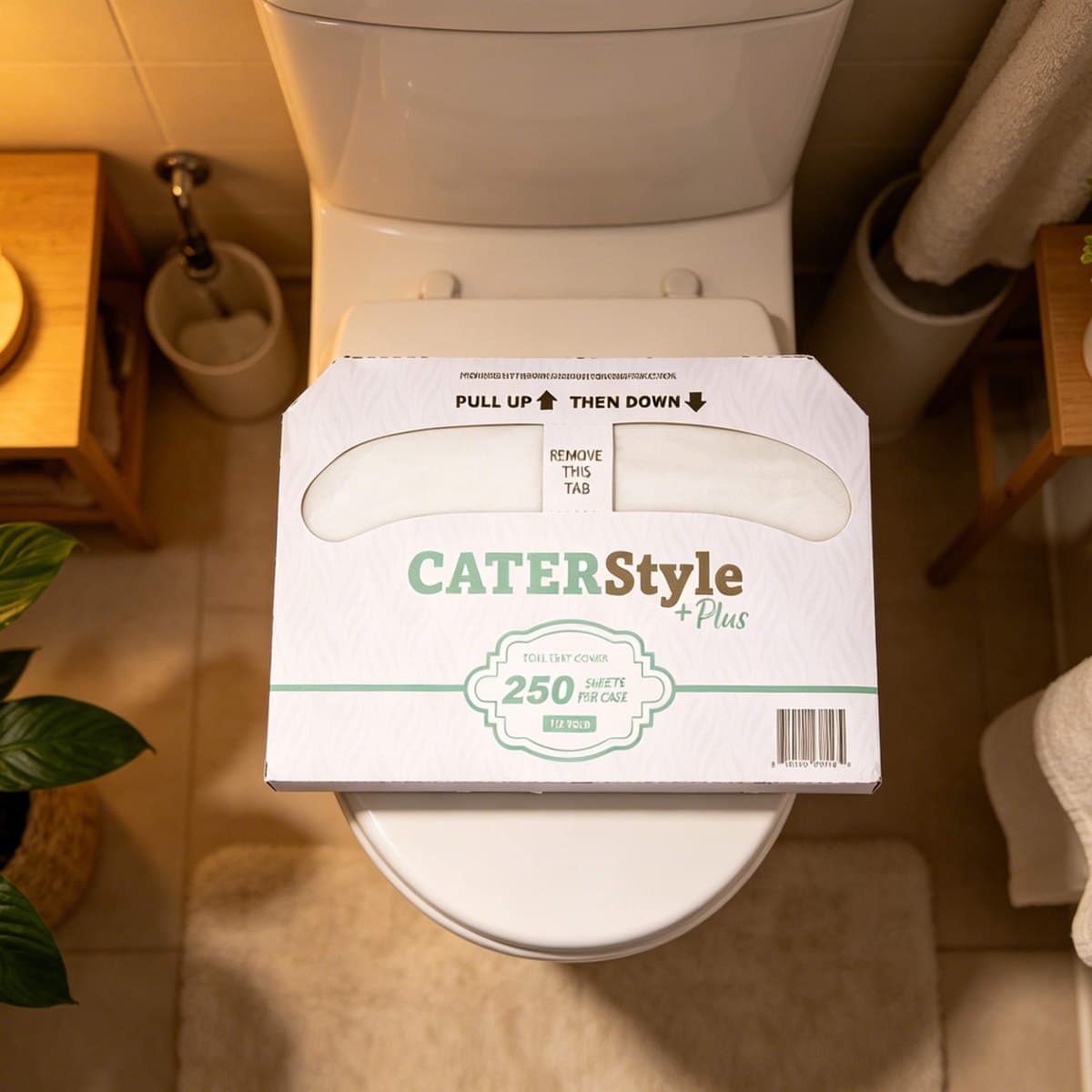 Toilet Seat Cover,1ply,1/2Fold,White