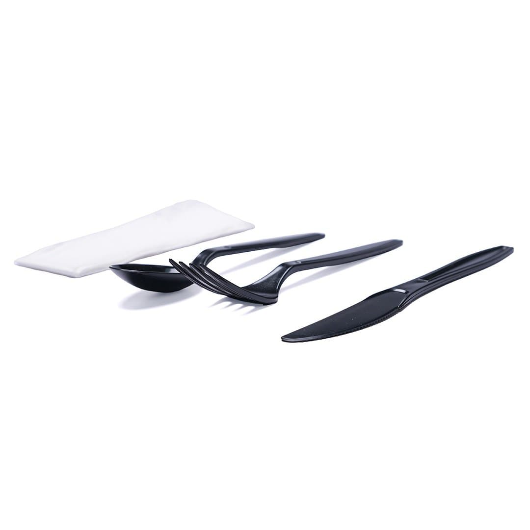 Heavy Weight 3N1 Kit(Knife+Fork+Napkin,1ply,8"x10") thumbnail 4