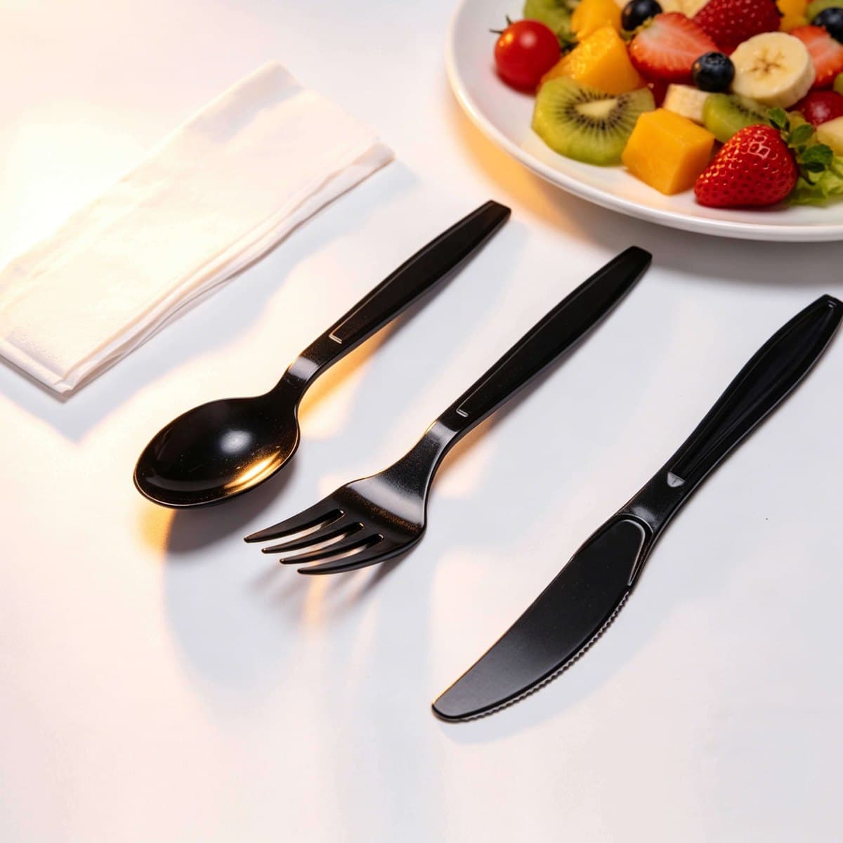 Heavy Weight 3N1 Kit(Knife+Fork+Napkin,1ply,8"x10")