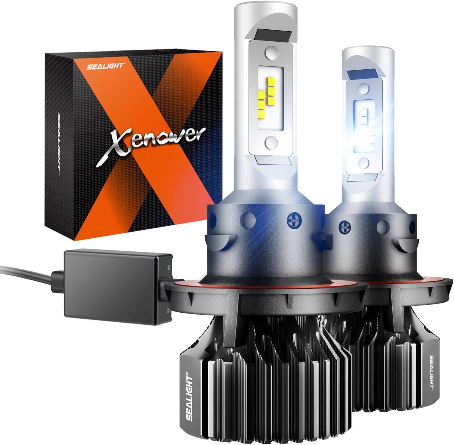 LED Headlight, High Brightness Hi/Lo Beam, Universal Fit for Vehicles