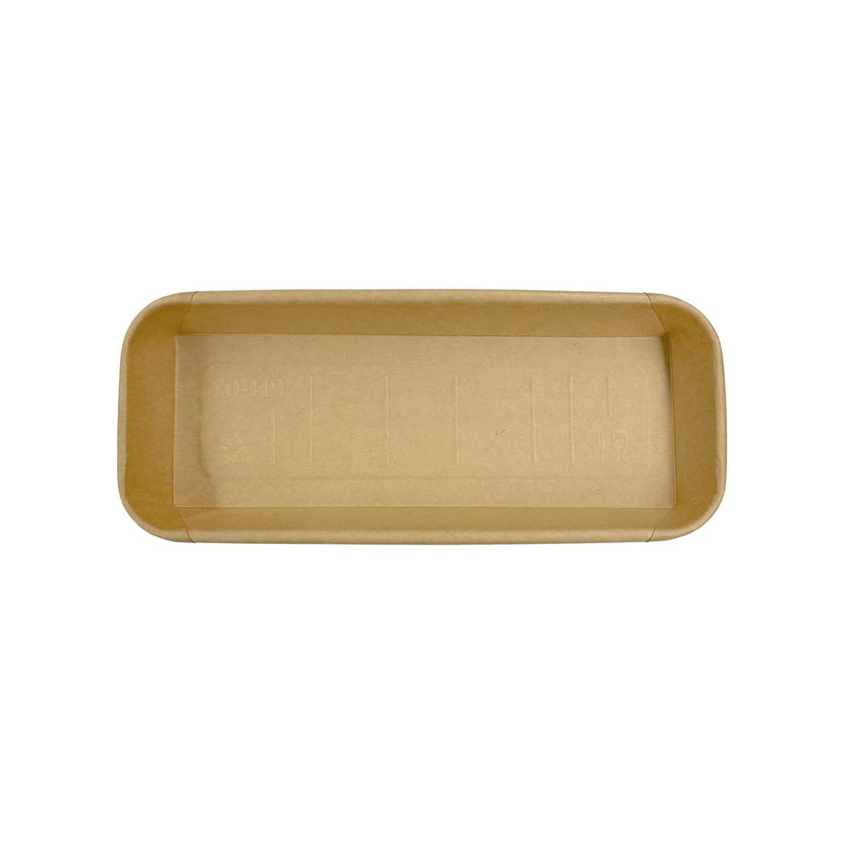 8.70 x 3.58 x 0.96 Kraft Paper Tray thumbnail 2