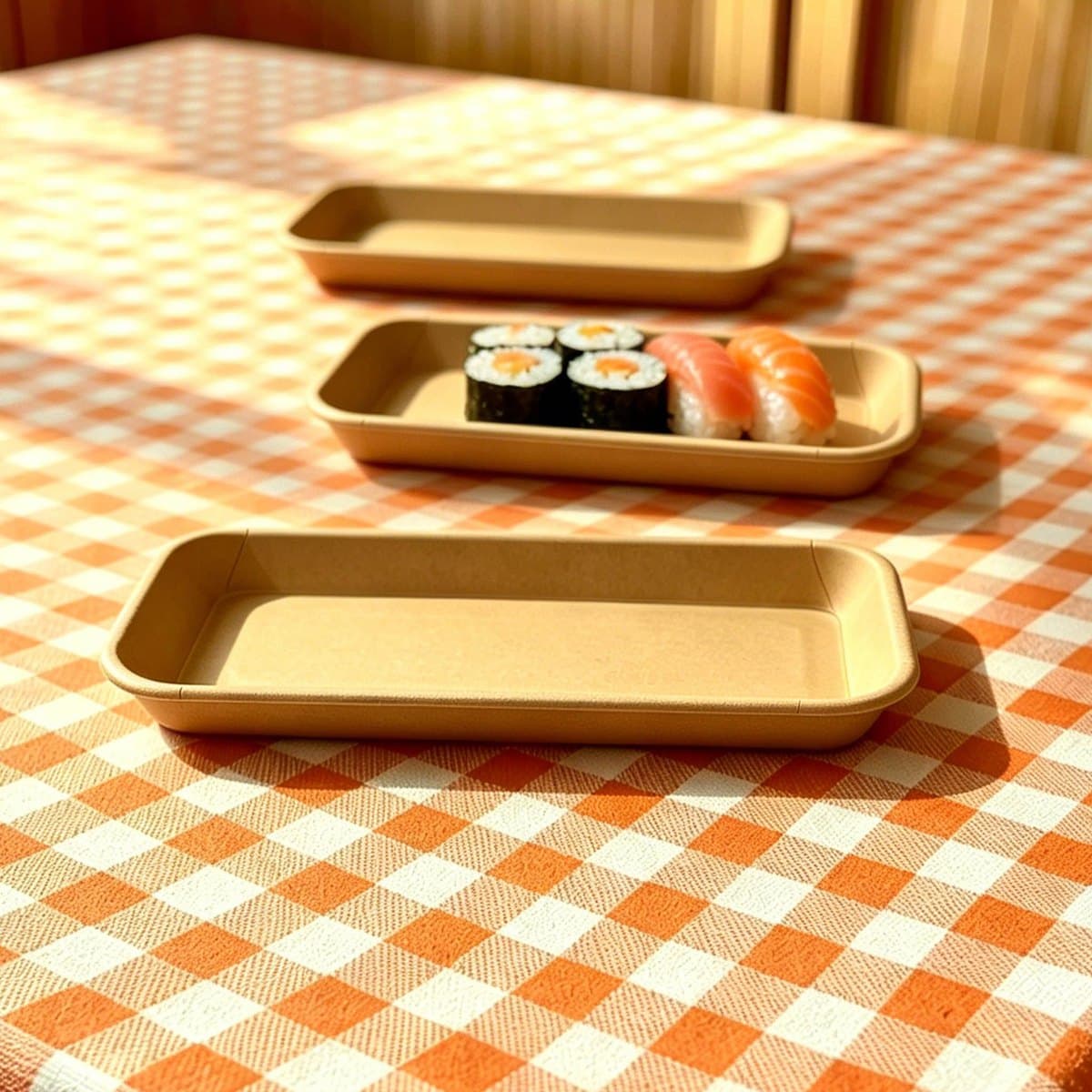 8.70 x 3.58 x 0.96 Kraft Paper Tray