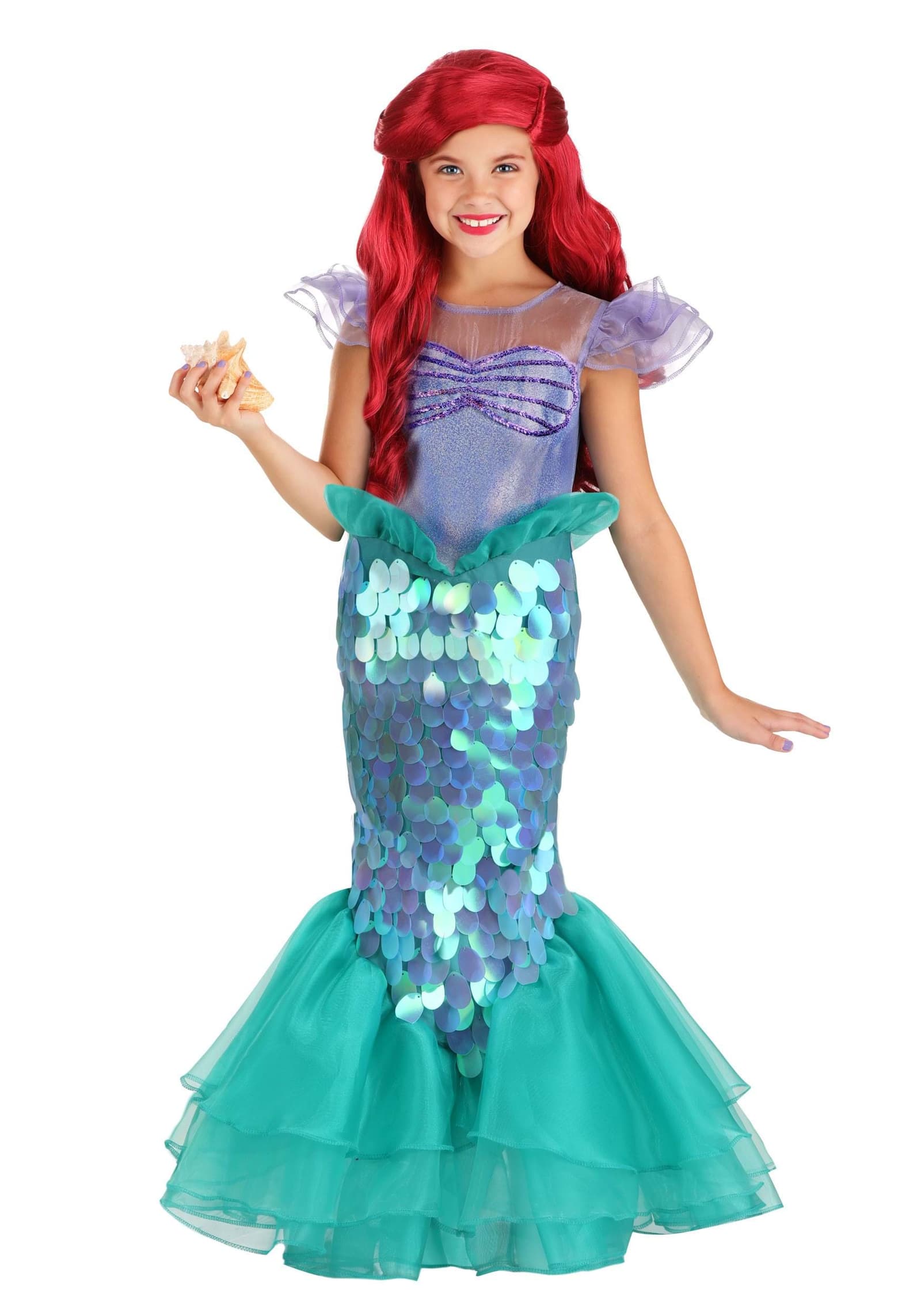 Disney Ariel Little Mermaid Suit Costume set 3 piece girls