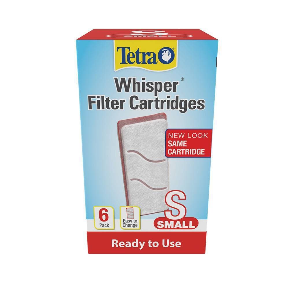 Tetra Whisper Filter Cartridges, Size Small, 6 Pack, Ready to Use, 19550