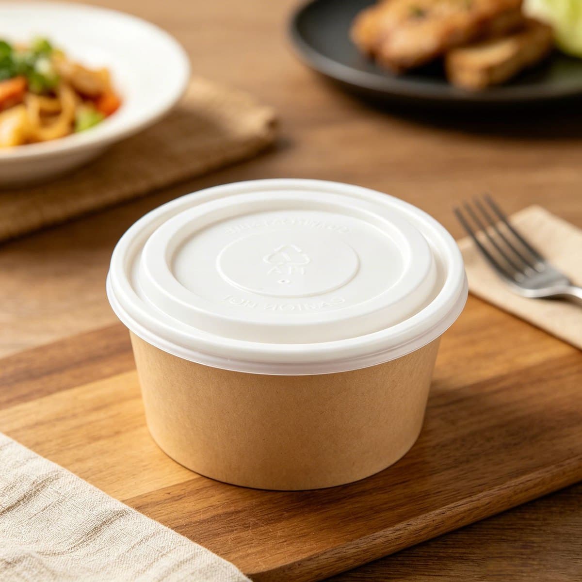 Lid for 8oz Paper Bowl