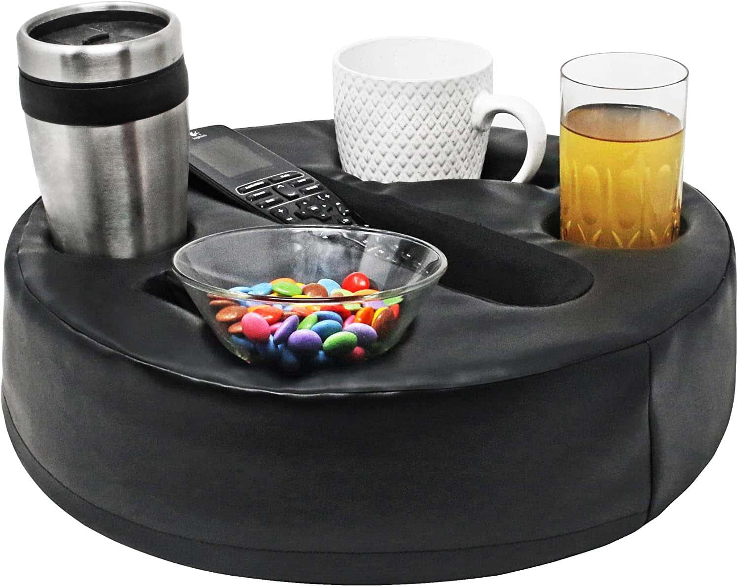 Sofa Buddy Convenient Couch Cup Holder Couch Caddy Sofa Cup Holder Suede Brown