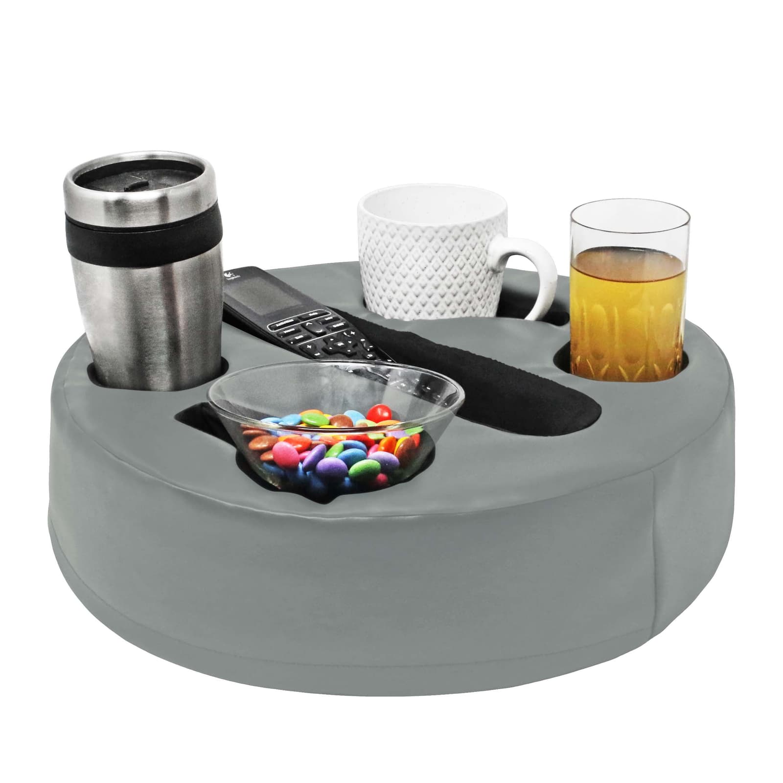 Sofa Buddy Convenient Couch Cup Holder Couch Caddy     PU material Blac