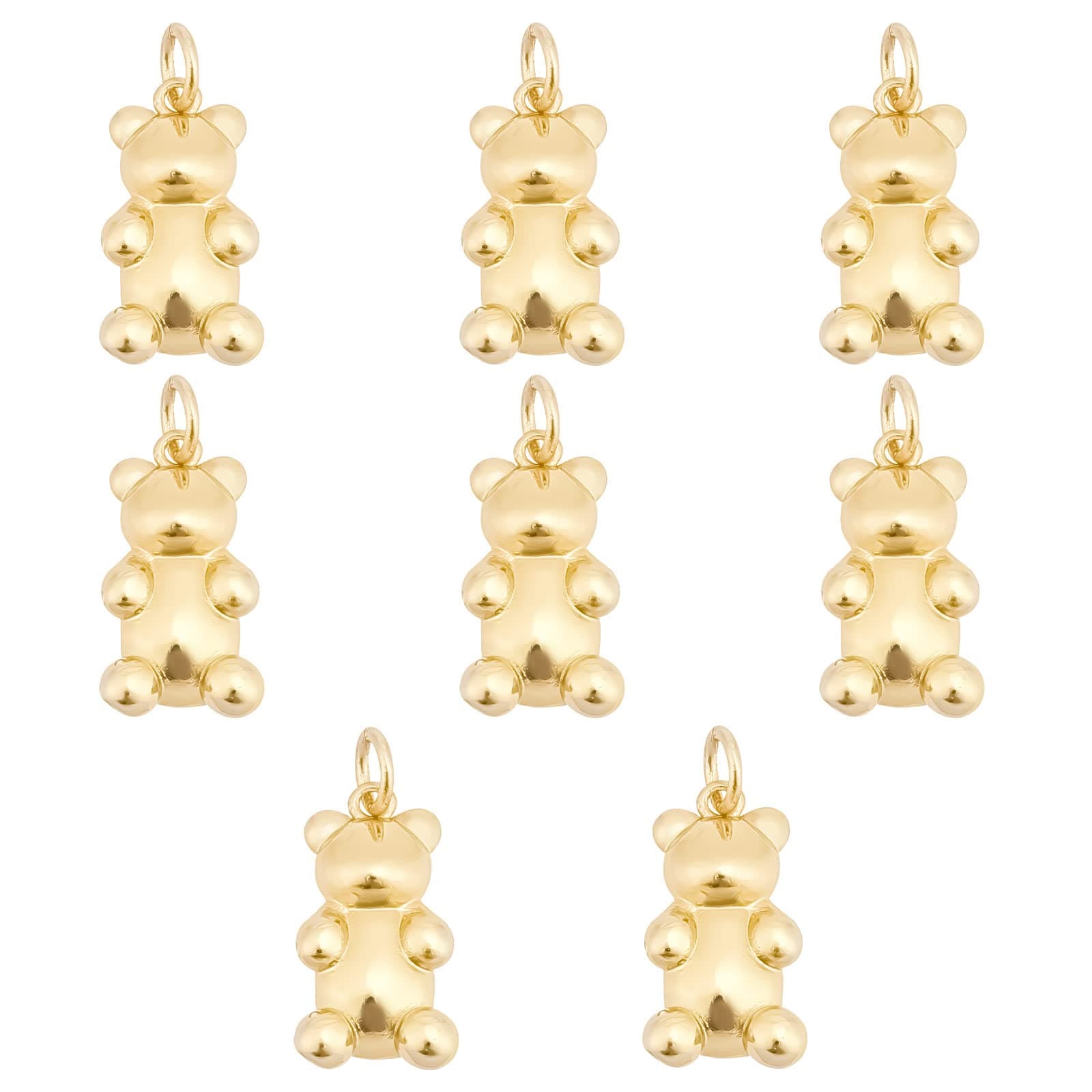 2pcs Golden Bear Charm — Honey Edition