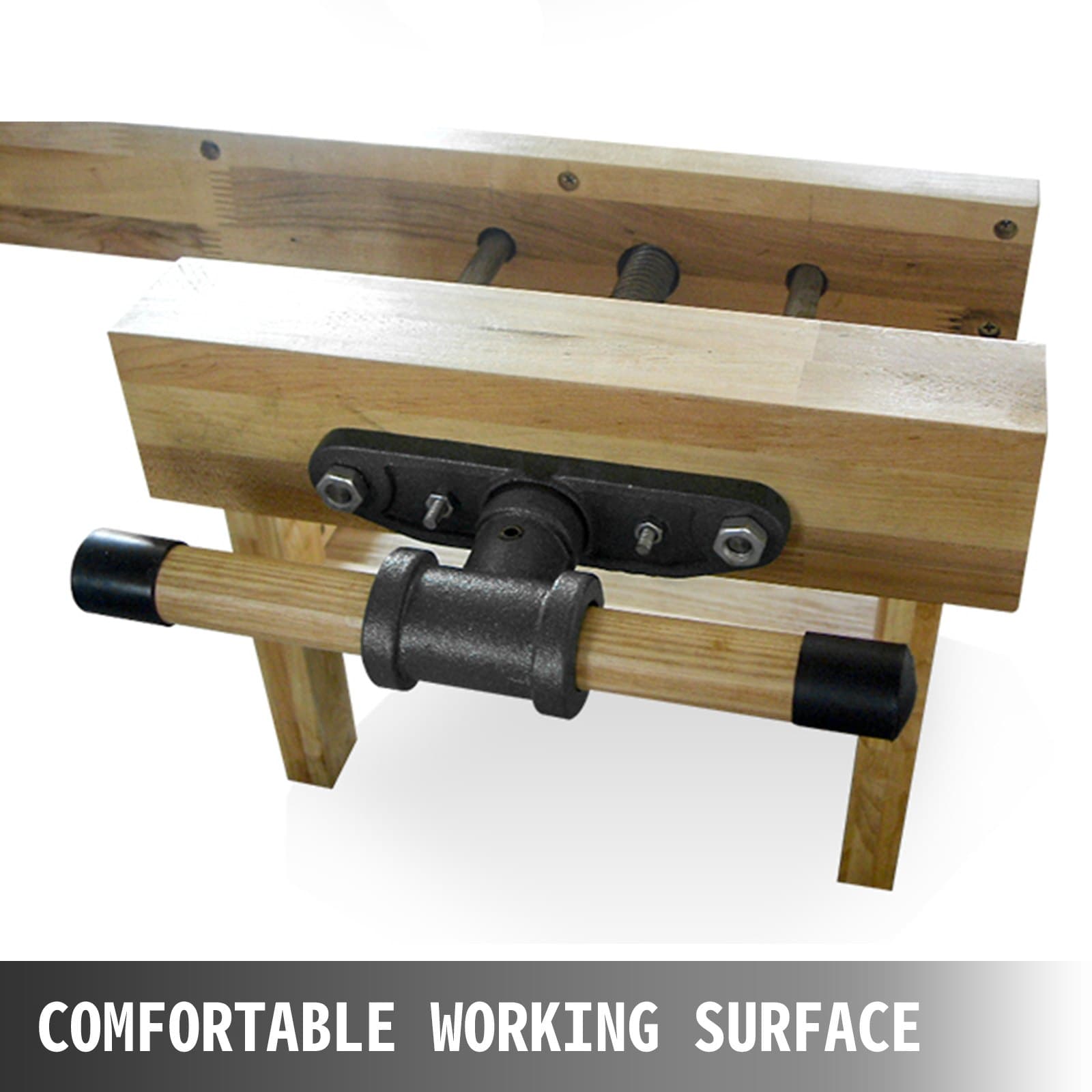 Woodworking Bench Vise 10.5 Inch,Heavy-Duty Steel and Cast Iron Structure