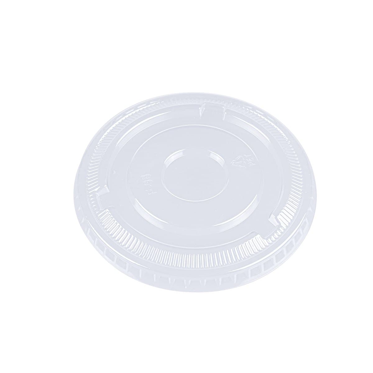 PET Flat Lid for 78mm PET Cold Cup with Straw Slot,2.2g thumbnail 2