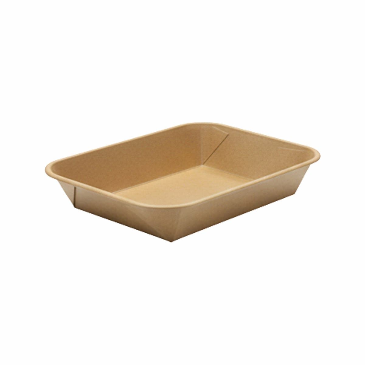 Kraft square paperboard container 67oz thumbnail 3