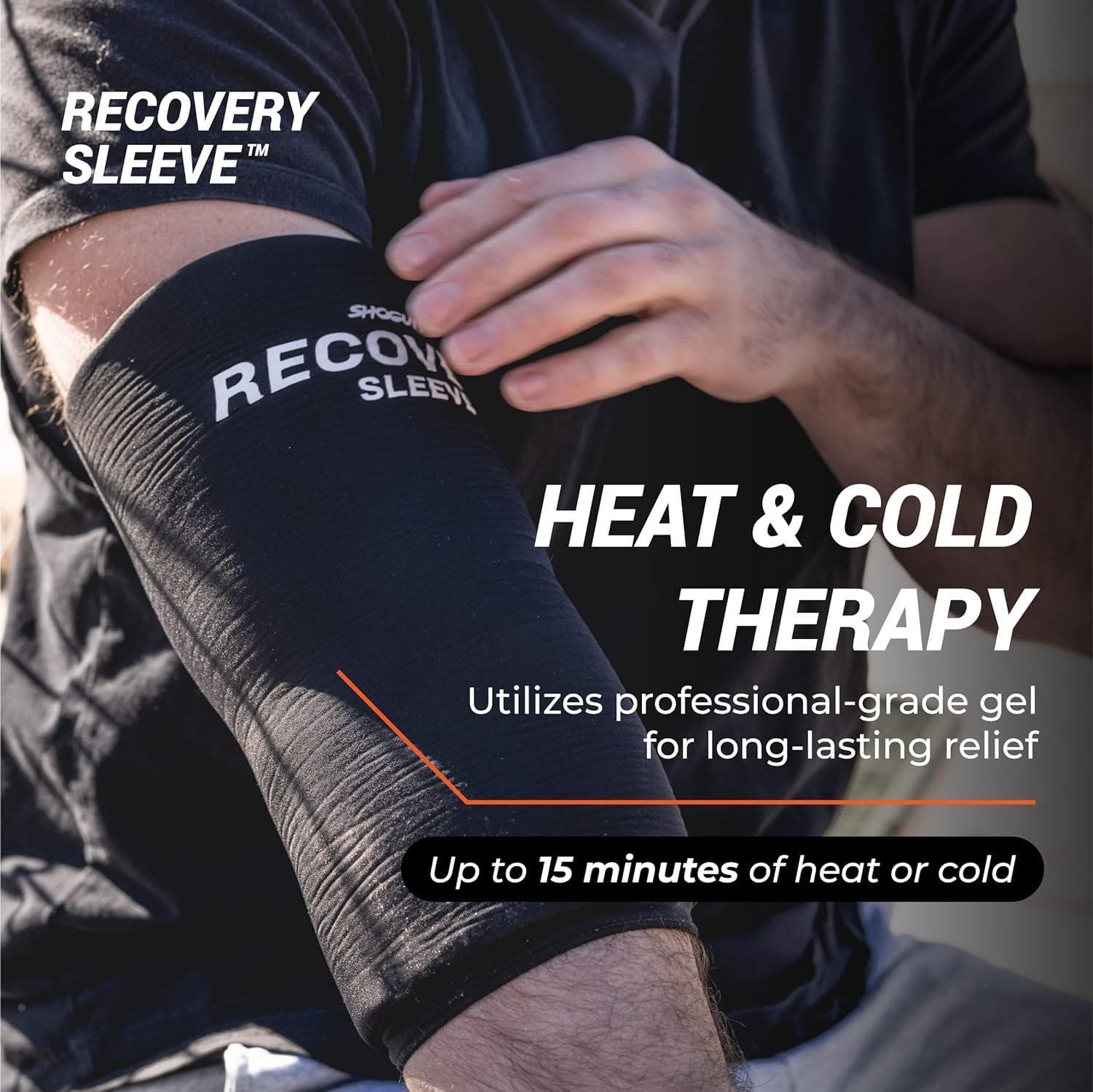 Shogun Sports Recovery Sleeve. Hot and Cold Compression Sleeve to Relieve Muscle