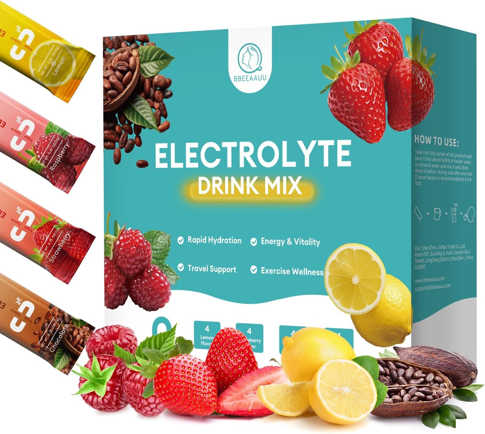 Electrolyte Mix 3 packs Variety ——include 18 sachets
