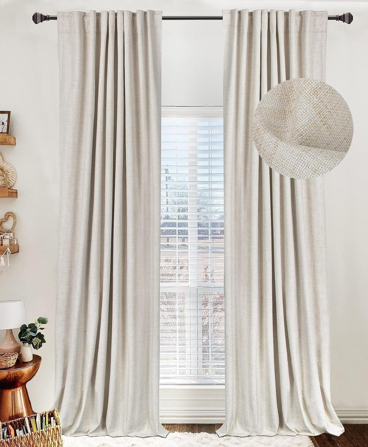 Semi Sheer Linen Curtains