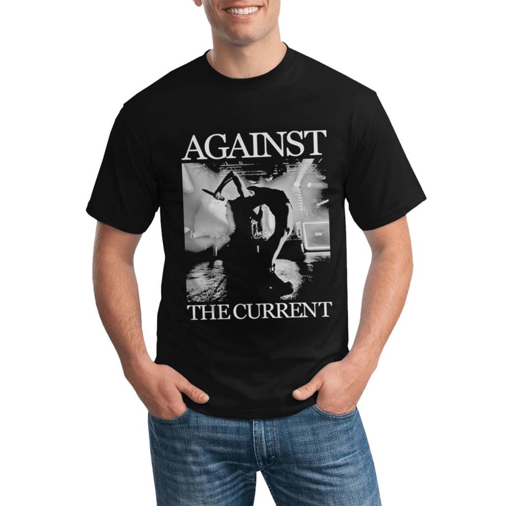 Against The Current T-Shirt L，Color: Black