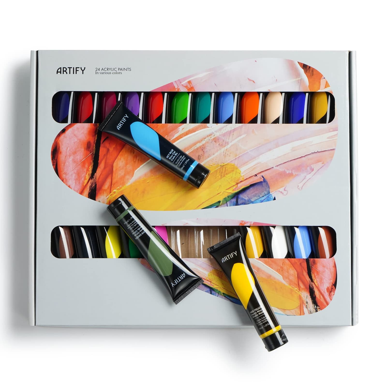 Acrylic Paint - Set Of 50 Premium Vibrant Colors