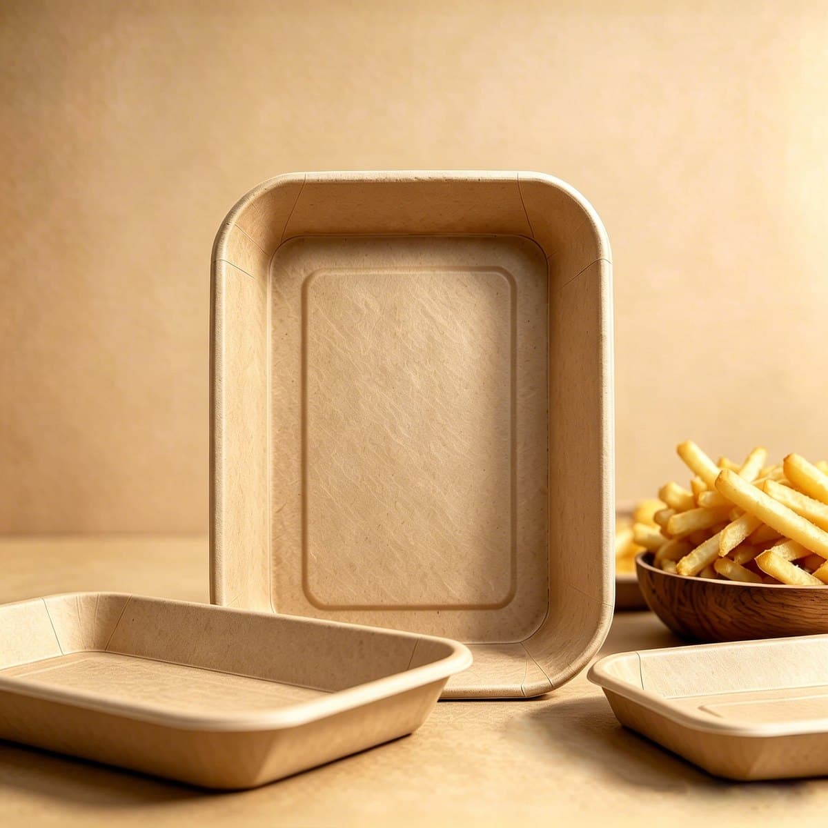 Kraft Rectangle Paper Food Container 25oz