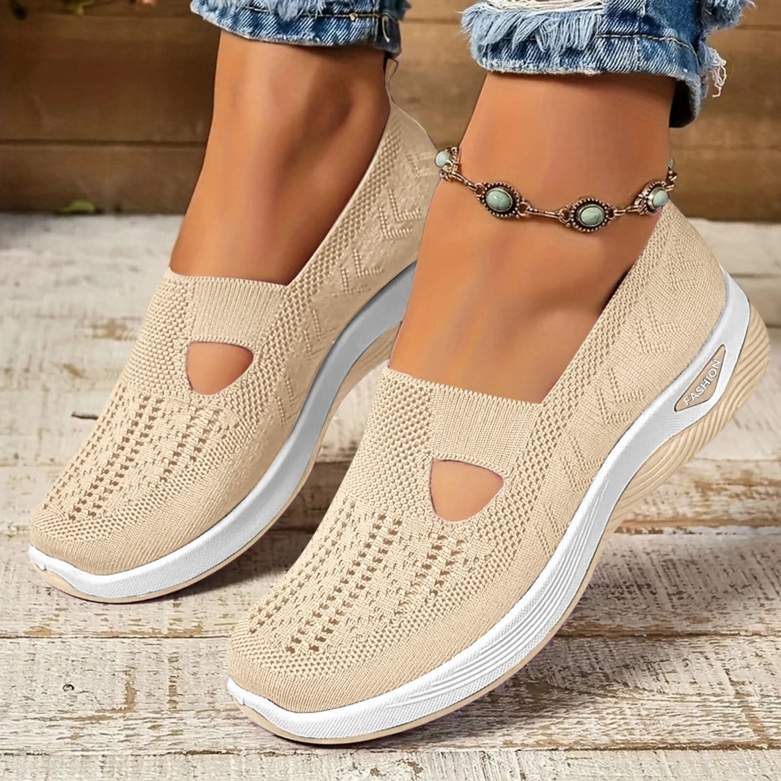 9 Women/7.5 Men Slip On Sneakers:  Comfortable All-Day Wear