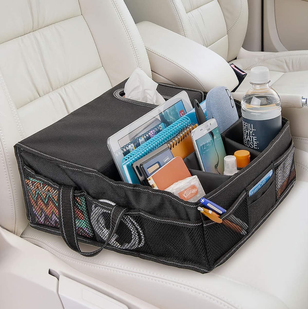 Front seat organizer