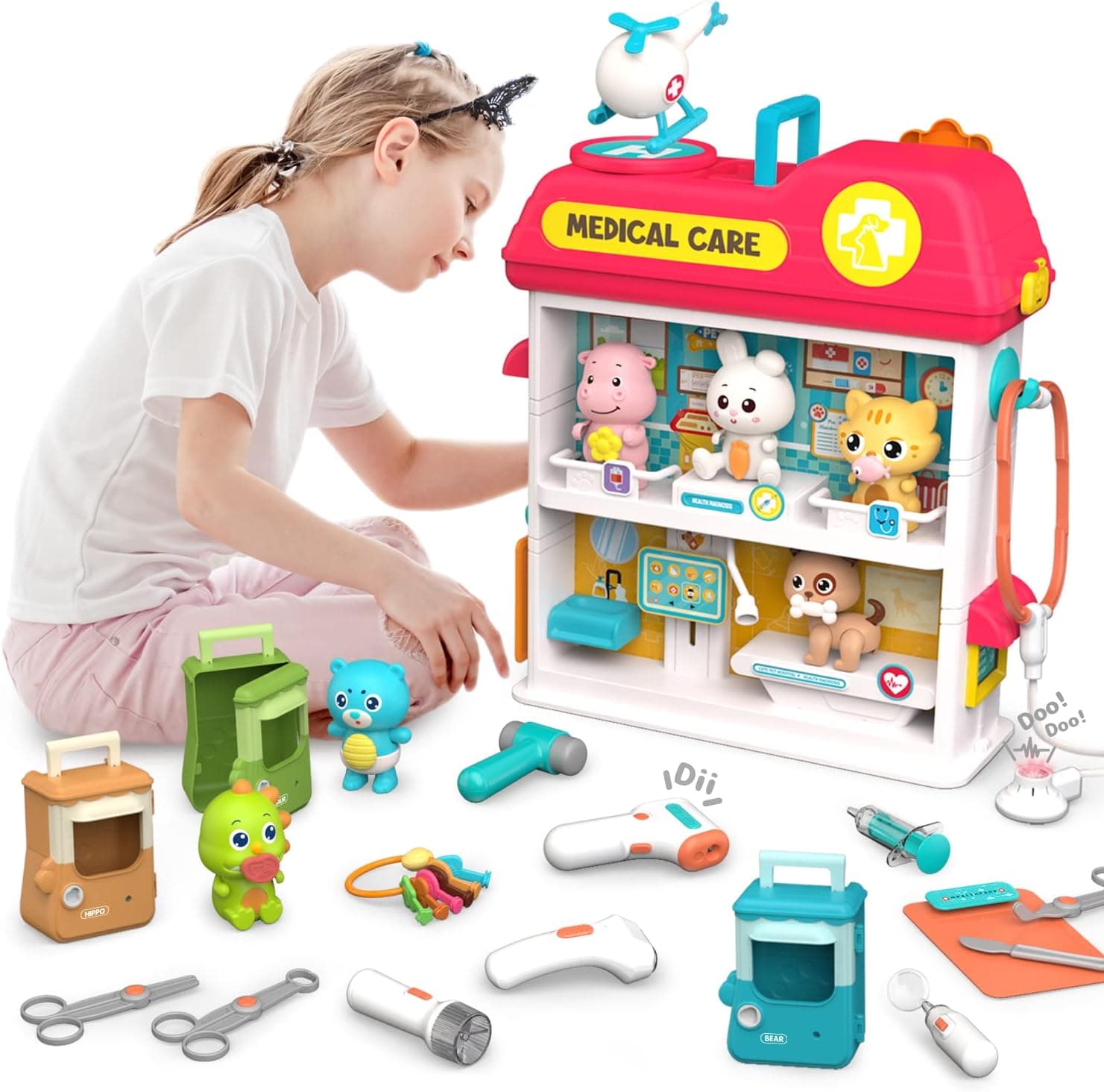 PINXIES Vet Care Play Set Kids 3D