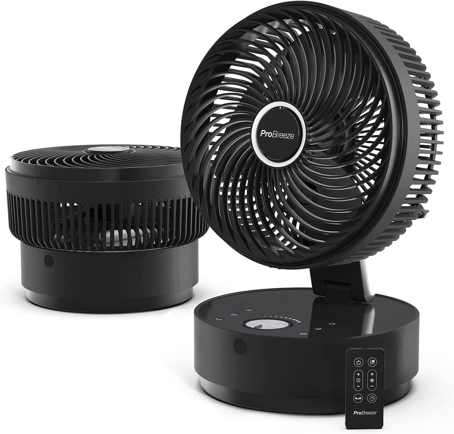 Open‑Box 11″ Table Fan with Remote Control, 4-Speed Air Circulator – Fast Ship