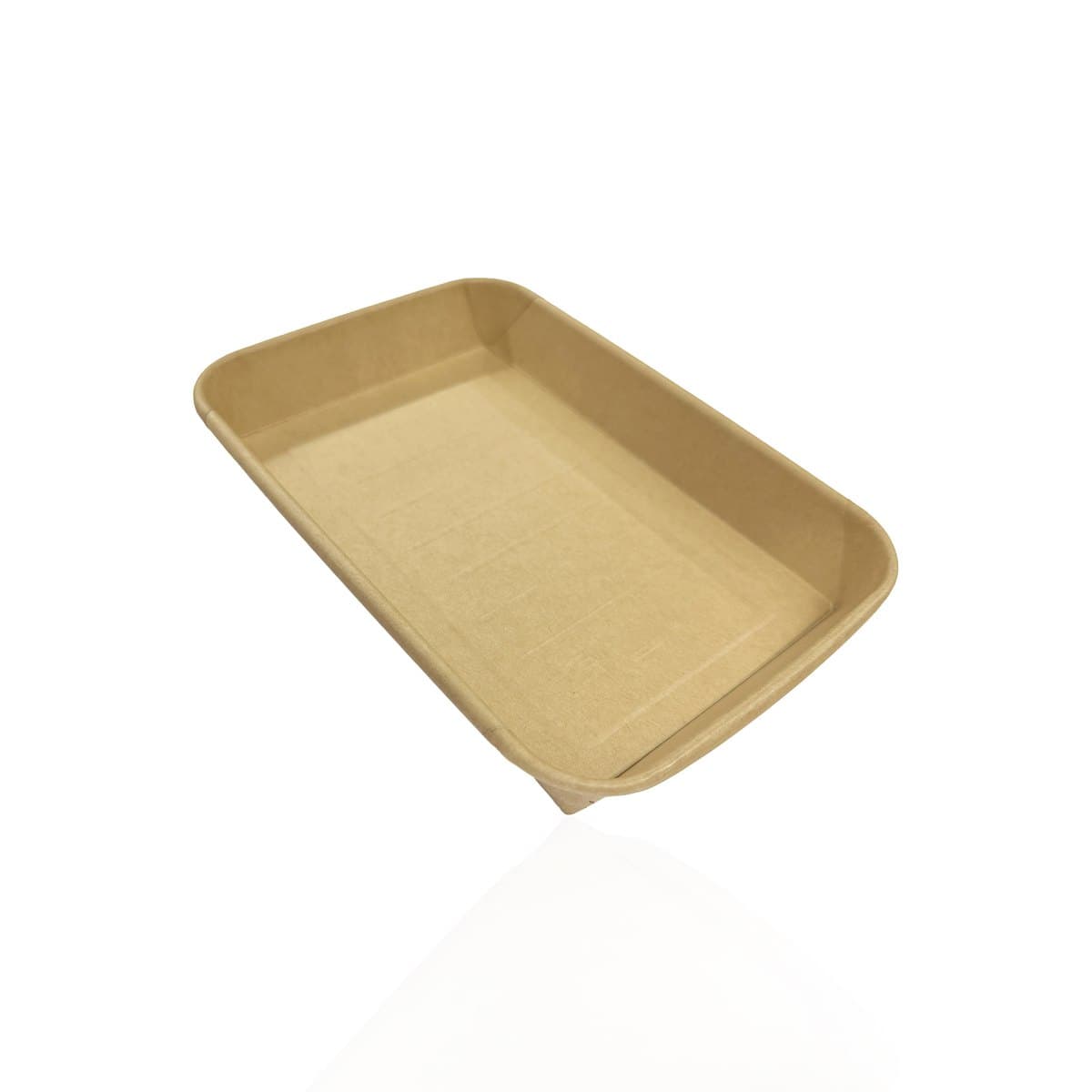 7.26 x 5.10 x 0.96 Kraft Paper Tray thumbnail 2