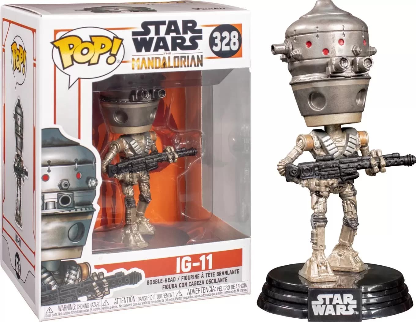 Star Wars Funko POP 328 IG-11 The Mandalorian Vinyl Bobble-Head Figure PROTECTOR