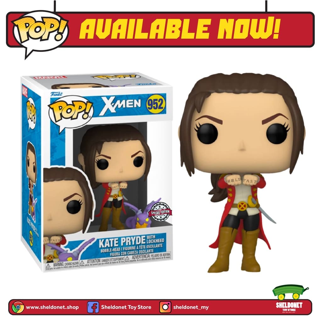 Funko Pop! & Buddy: Marvel X-Men Kate Pryde with Lockheed Previews Exclusive Vin