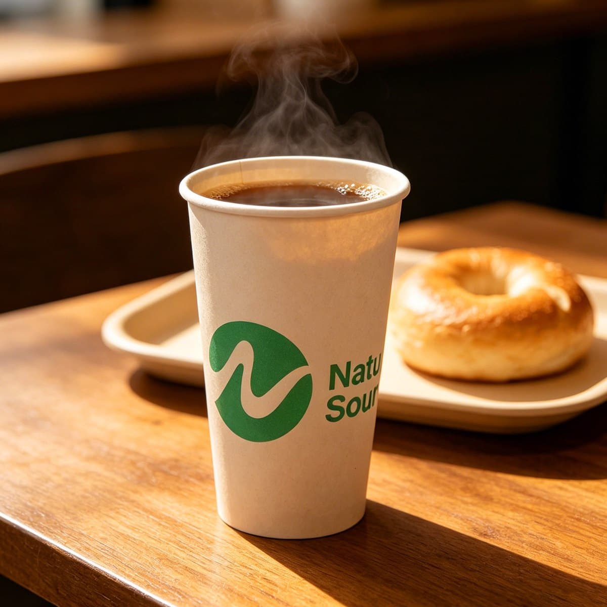 8oz/12oz/16oz Compostable Paper Hot Cup