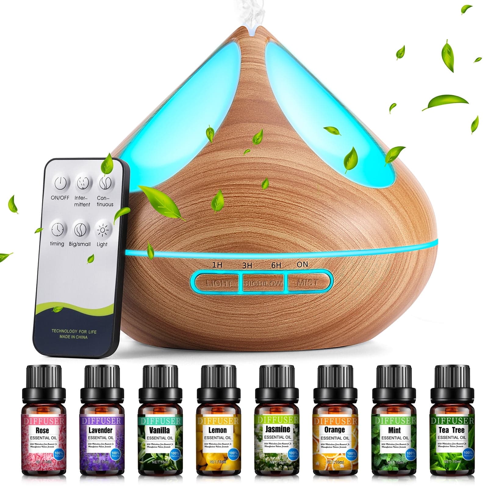 Automatic Essential Oil Fragrance Diffuser Aromatherapy set