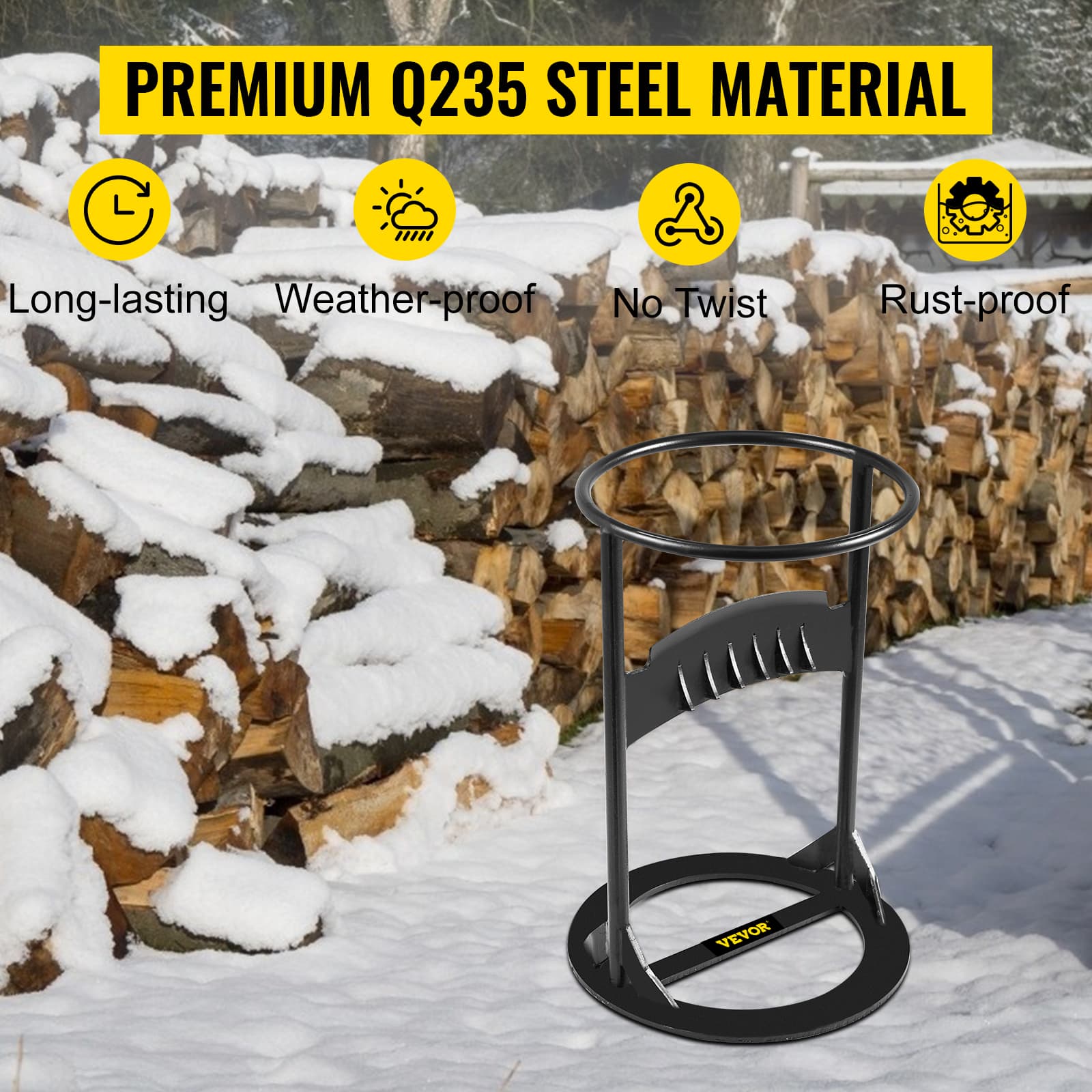 Log Splitter 13" x 8.3", Wood Splitter for 6"  5 Lbs