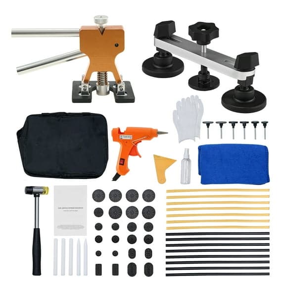 Dent Removal Tool 60 Pcs Puller and Lifter Dent Repair Kit Glue Puller Tabs Dent