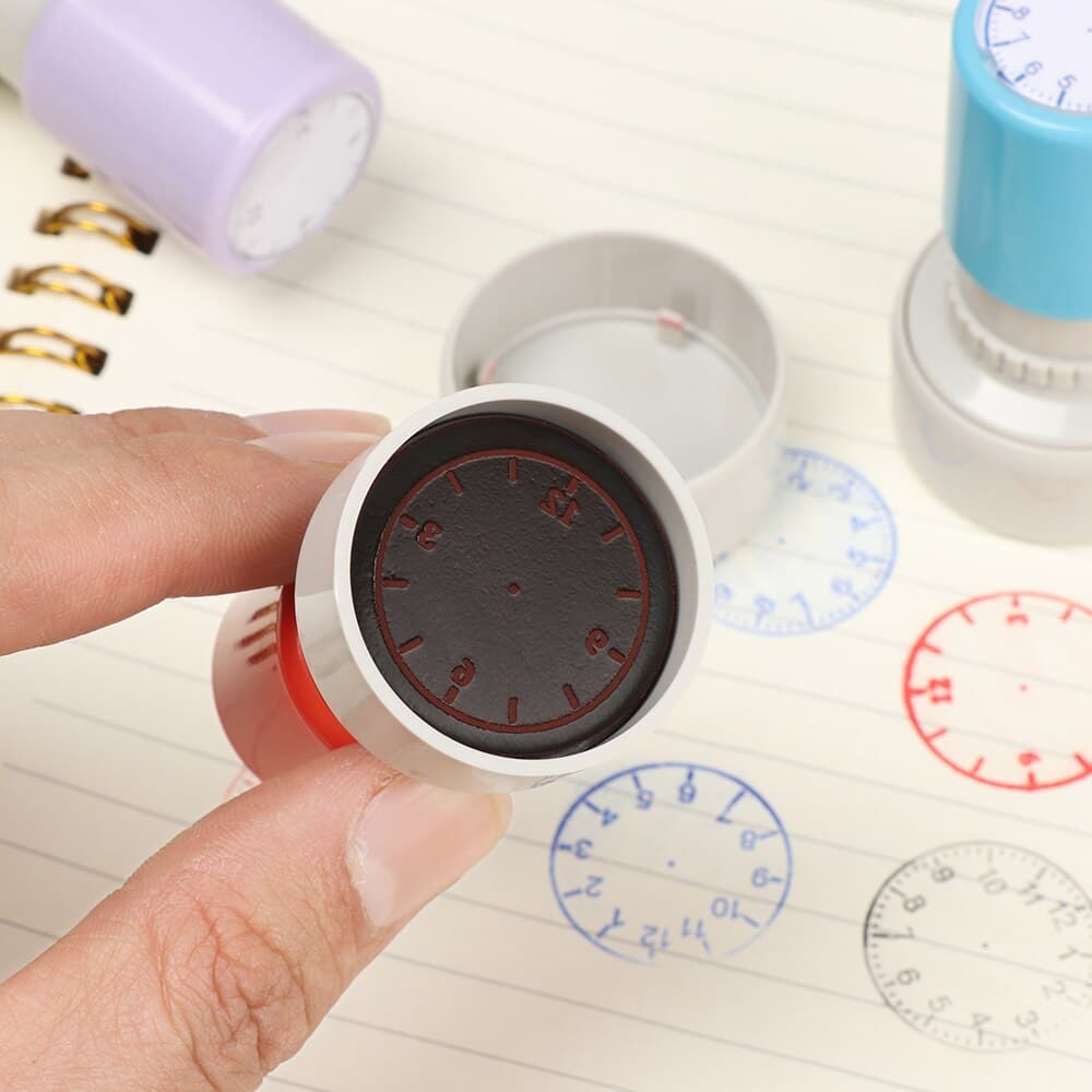 Clock Design Educational Stamp Teaching Tool
