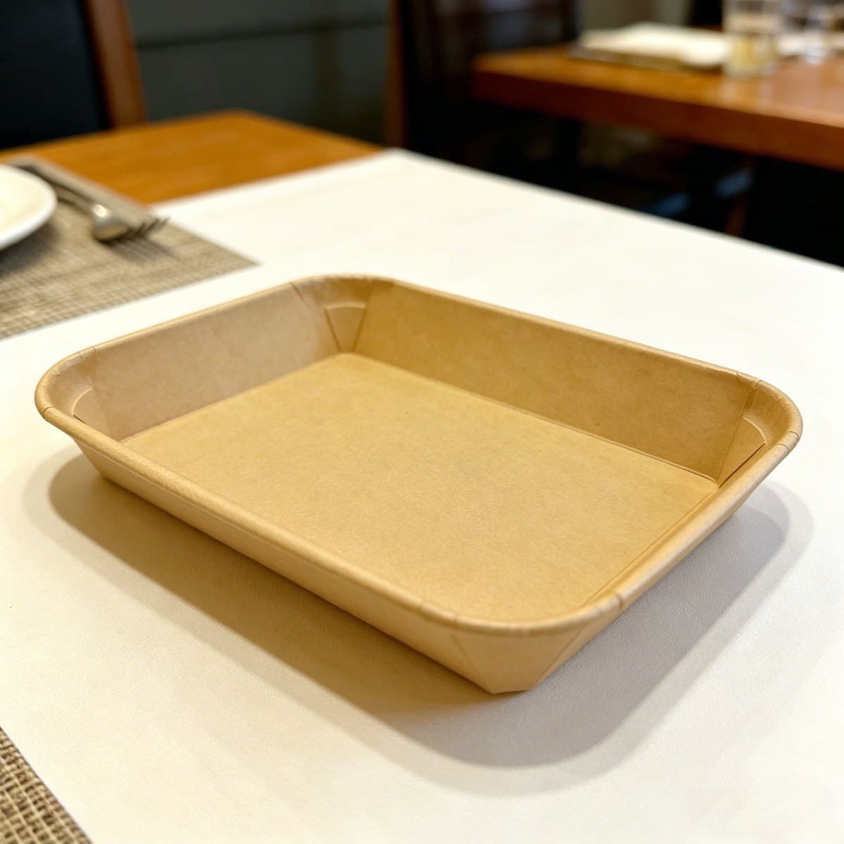 9.51 x 6.00 x 0.96 Kraft Paper Tray