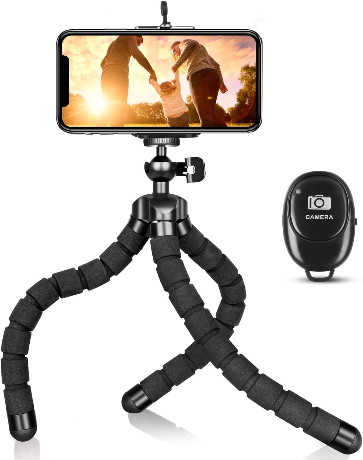 UBeesize Flexible Cell Phone Tripod Stand Holder  Color: Black