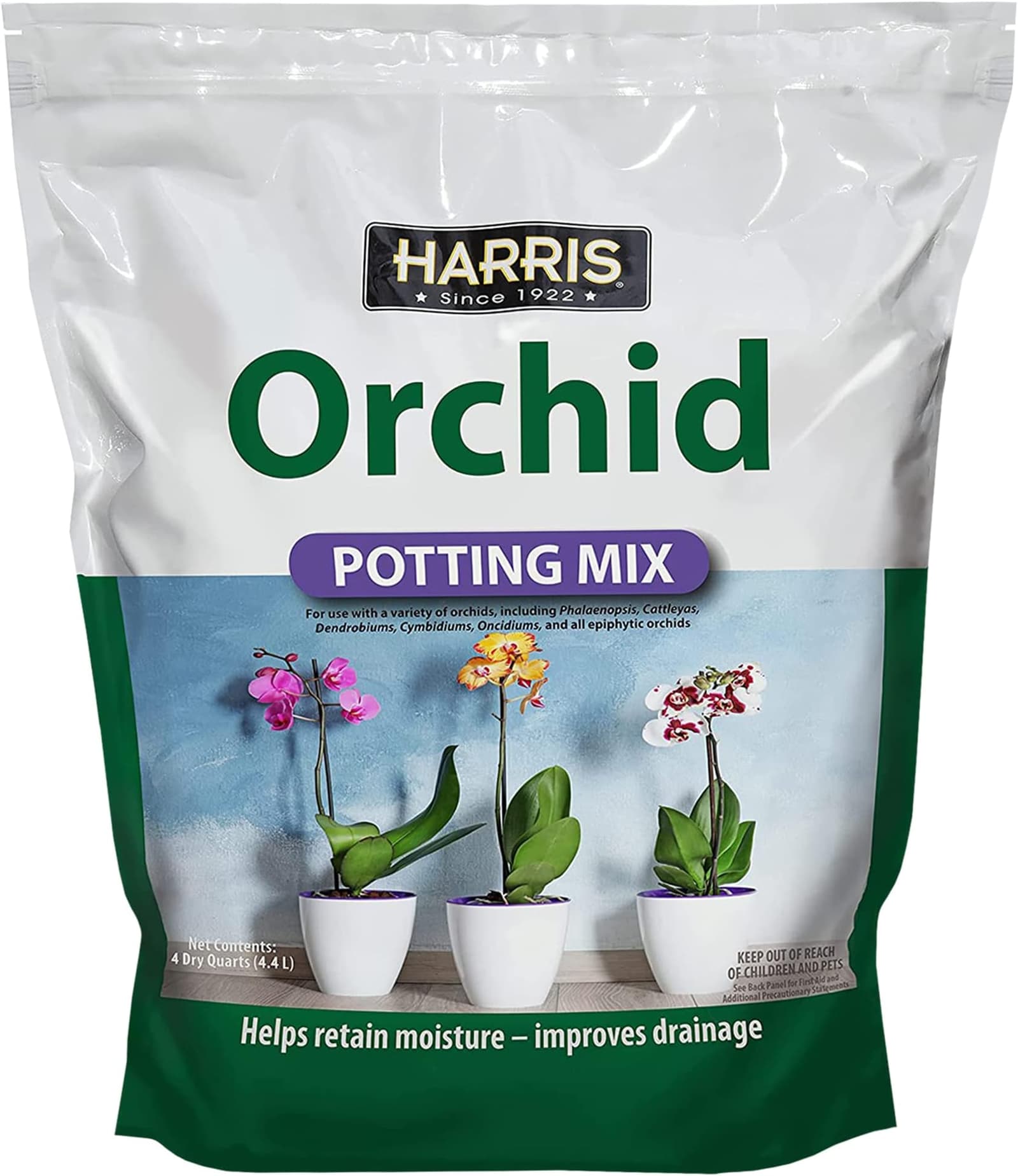 Harris Premium Orchid Potting Mix, Optimal Coarse Mix for All Types of Orchids,